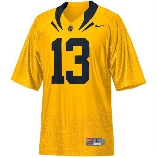 NIKE CAL GOLDEN BEARS 13 GOLD FOOTBALL JERSEY L $60  