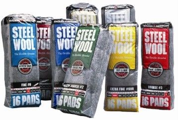 Rhodes American Steel Wool Grade 0000   Super Fine   1 BOX(6 packs)