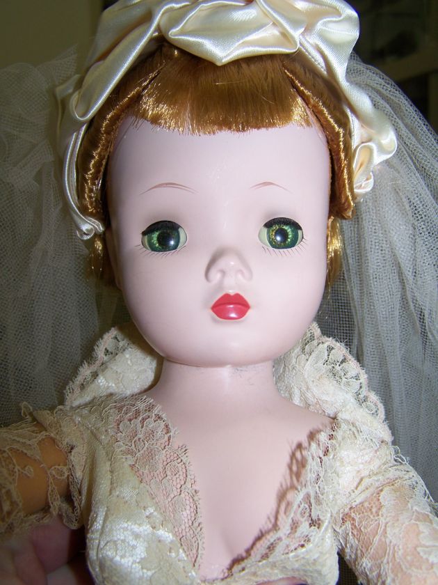 Vintage Madame Alexander Cissy Doll 20 21 Hard Plastic Bride NEEDS 