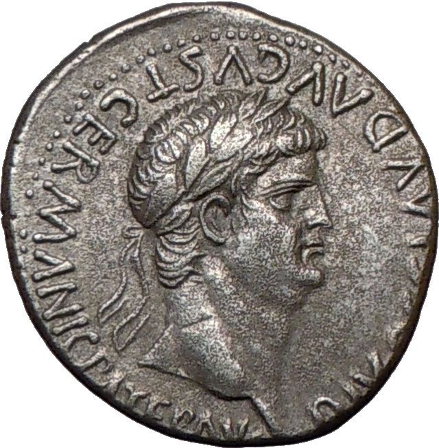 NERO & DIVUS CLAUDIUS 63AD. Cappadocia VERY Rare Superb  