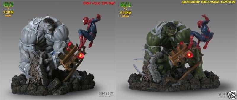 HULK vs SPIDER MAN SIDESHOW GREY & GREEN MATCHED SET 40  