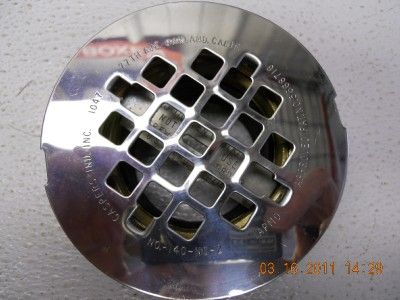 CASPERS NO. 140 NC 2 NO CAULK SHOWER CHROME DRAIN  