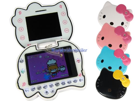 Hello KItty Mobile cell phone I908 2.2 Touch Screen Dual Sim Unlocked 