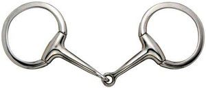 ENGLISH HORSE SADDLE EGG BUTT SNAFFLE BIT 4 STAINLESS  