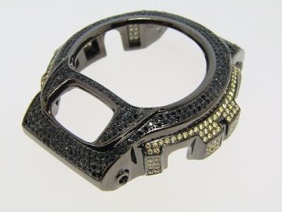 SHOCK/G SHOCK 6900 SIMULA DIAMONDS WATCH BLACK 5.0 CT  