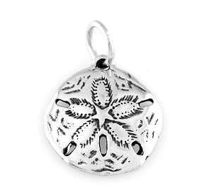 STERLING SILVER 925 SAND DOLLAR CHARM/PENDANT  