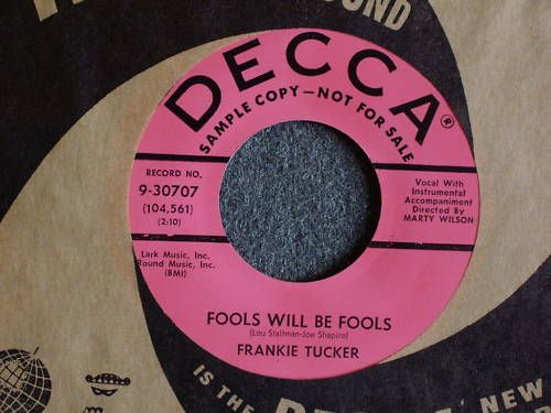 Frankie Tucker Fools Will be Fools Popcorn Group NOS  