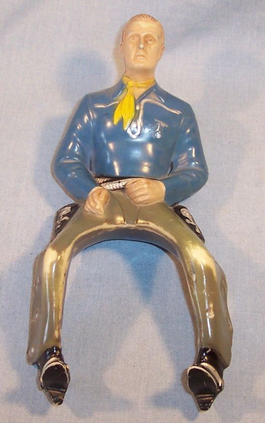   CENTURY HARTLAND TOY COWBOY /RIDER~BLUE SHIRT~8 1/4 TALL~WELL LOVED