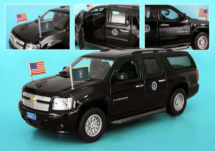 Presidential Chevy Suburban Obama Secret Service 1/43  