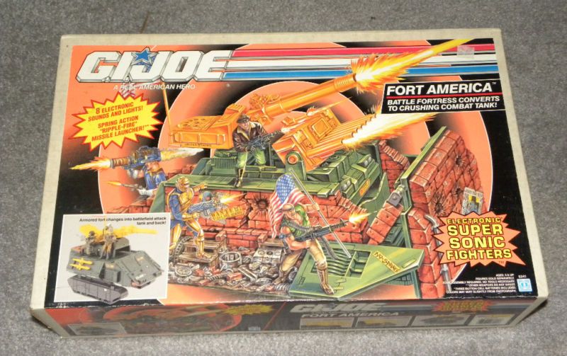 Vintage GI Joe Boxed Playset Vehicle Fort America MISB  