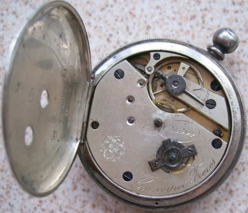 Courvoisier Freres pocket movement & dial key wind  