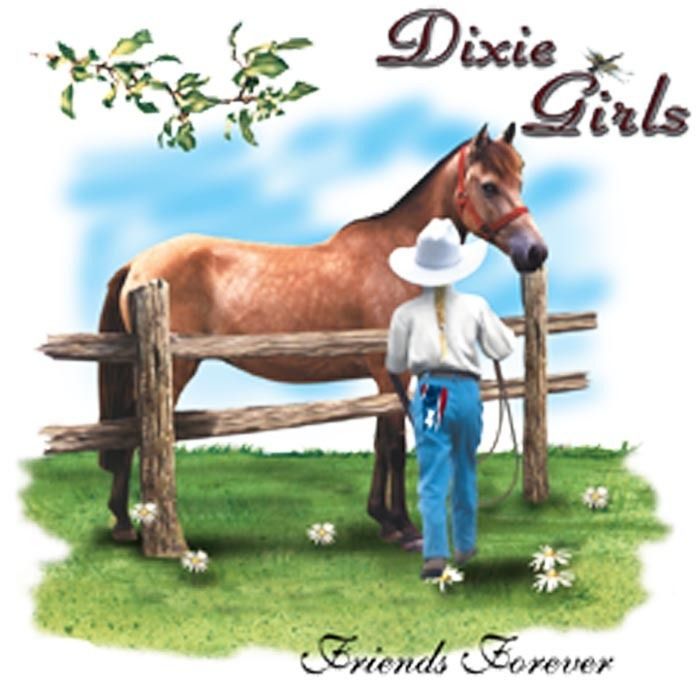 Dixie Rebel Horse Rodeo Cowgirl  FRIENDS FOREVER   