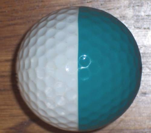 PING TEAL / WHITE LOGO GOLF BALL 8.0/10 ID#21  