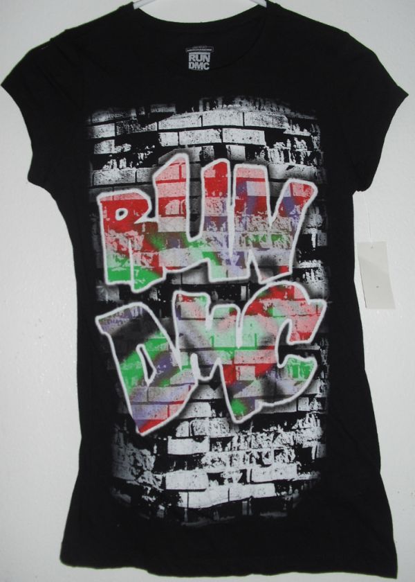 NWT RUN DMC VINTAGE 80s SPRAY PAINT TEE SHIRT MD $28  