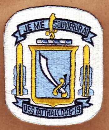 USS TATTNALL, DDG 19   U.S. NAVY SHIP PATCH  