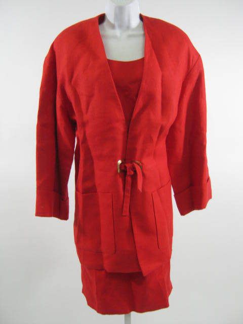 VNTG STANLEY PLATOS MARTIN ROSS Red Dress Blazer Set 14  