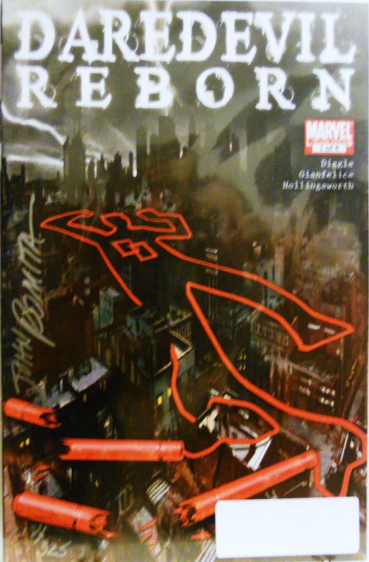 DF DAREDEVIL REBORN #1 AUTOGRAPHED BY JOHN ROMITA SR.  