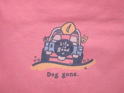 NWT Life Is Good DOG GONE Jeep Rocket Jake WOMEN  