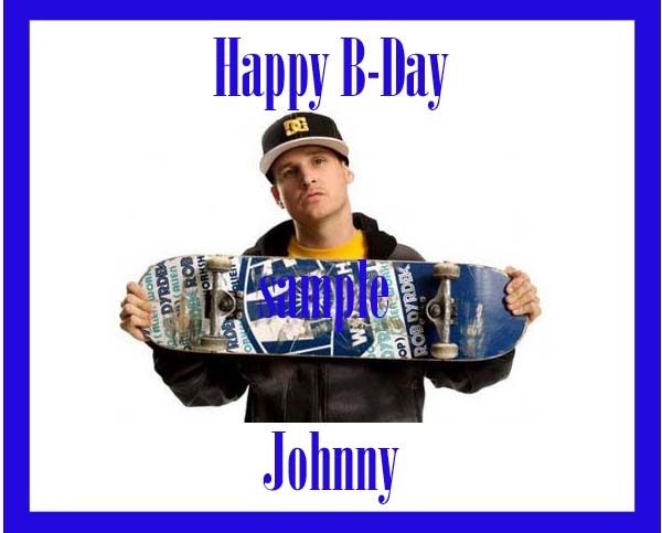 Rob Dyrdek Fantasy Skateboard Edible Cake Image Birthd*  