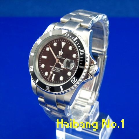 Men Date Display Stainless Steel Automatic Mechanical Sport Wrist 
