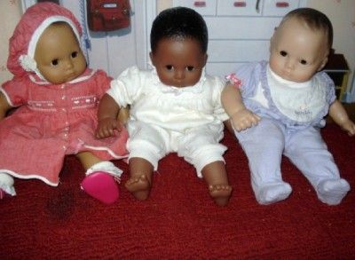 PLEASANT COMPANY AMERICAN GIRL BITTY BABY LOT 3 DOLLS OUTFITS  