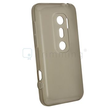   Rubberized TPU Skin Soft Gel Phone Cover Case for Sprint HTC EVO 3D