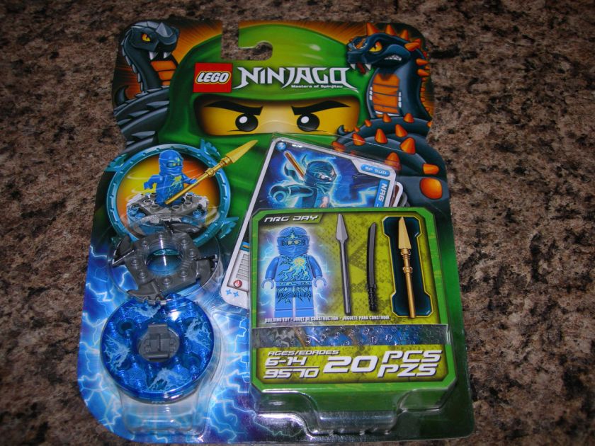 SEALED LEGO Ninjago NRG JAY Masters Spinjitzu spinner 9570 blue ninja 