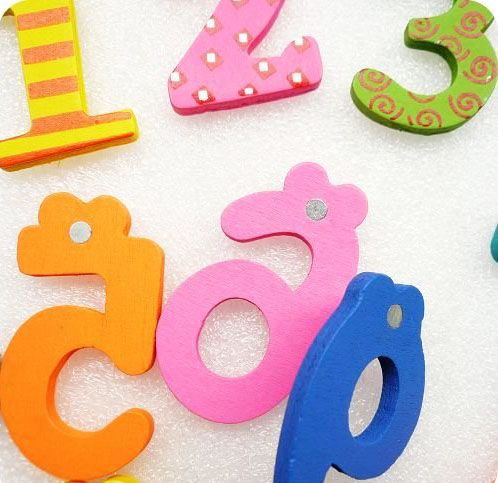 Numbers Wooden Magnets,Educational Toy,Favours,MAG002  