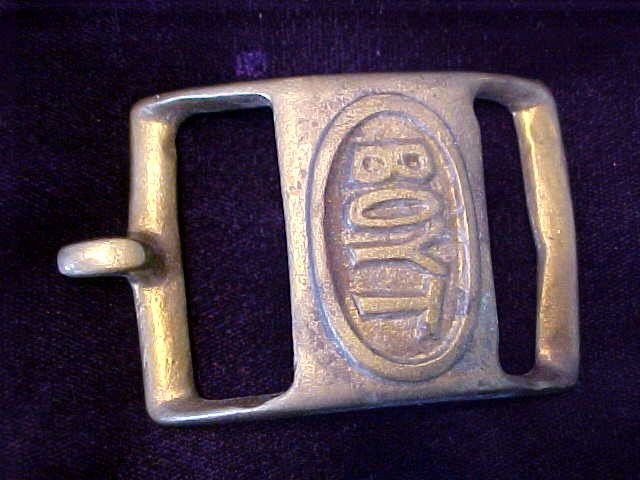 RARE BOYT ORGINAL WW1 US ARMY HORSE HARNESS BRASS BUCKLE USA  