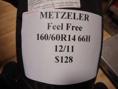 METZELER FEEL FREE 160/60R14 66H MOTORCYCLE TIRE NEW ONE  