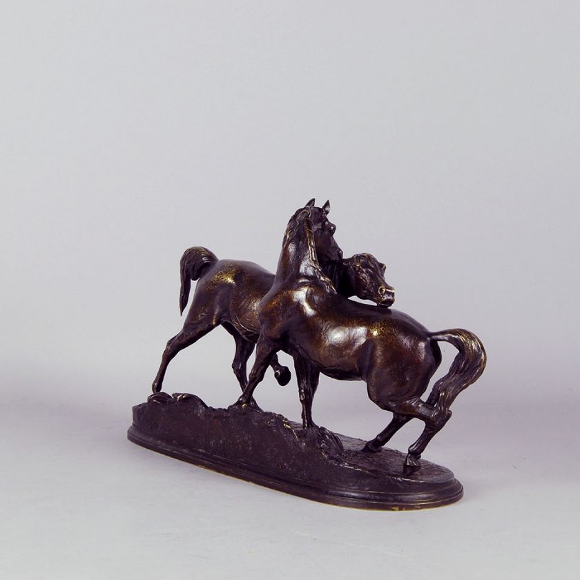 Antique Bronze LAccolade by P J Mene  