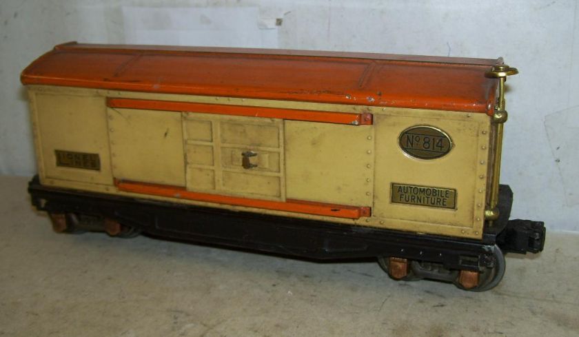 AMERICAN FLYER O 814 BOXCAR (CREAM/ORANGE)  