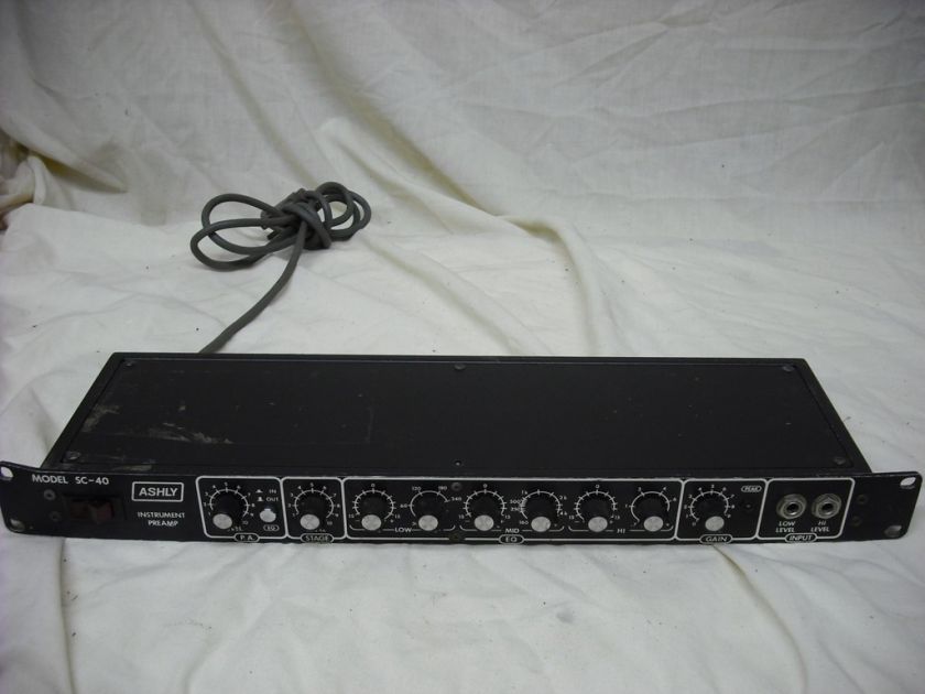 Vintage Ashly SC 40 Instrument Preamp SC40  