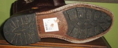 FRYE JACKSON Inside Zip BROWN Motorcycle Buckle Boot 11  