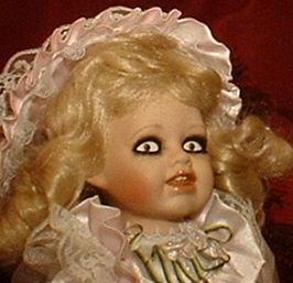 HAUNTED Antique Porcelain Doll EYES FOLLOW YOU OOAK  