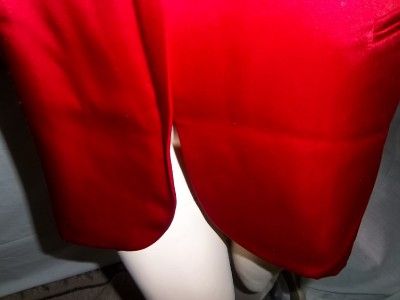 NEW KAREN KANES RED LINED JACKET W/LONG SLEEVES.SIZE 10