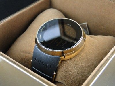   NEW MENS YA114215 i GUCCI DIGITAL GRAMMY GOLD FINISH WATCH  