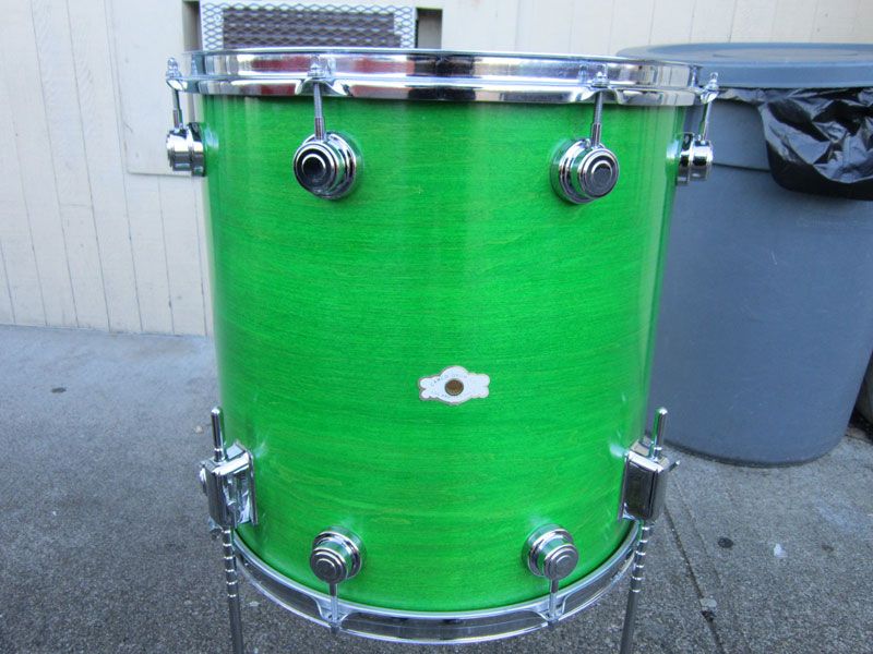 Camco Drum Set LA Badge Moss Green 13,14,16,22 RARE  