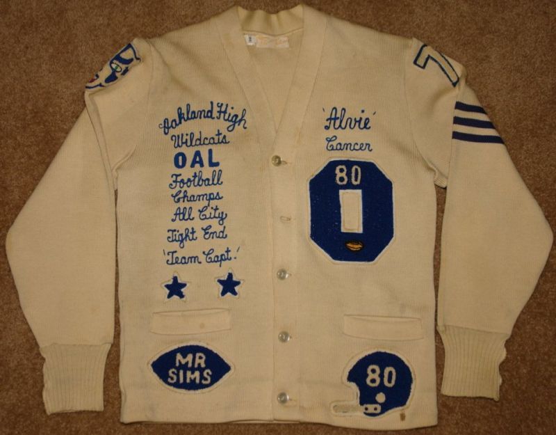 1976 OAKLAND HIGH SCHOOL CALIFORNIA LETTERMAN JACKET  