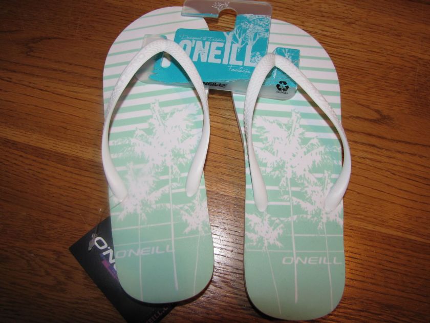 Womens Juniors ONeill Postcard Tel 21484000 Sandals flip flops 10 NWT 