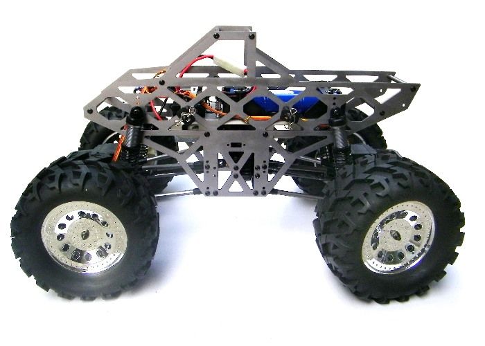 Electric RC Monster Truck 4WD 1/10 Car GROUND POUNDER Amsoil body 