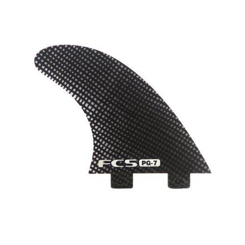 FCS PG 7 Carbon Smoke Surfboard Tri Fin Set  