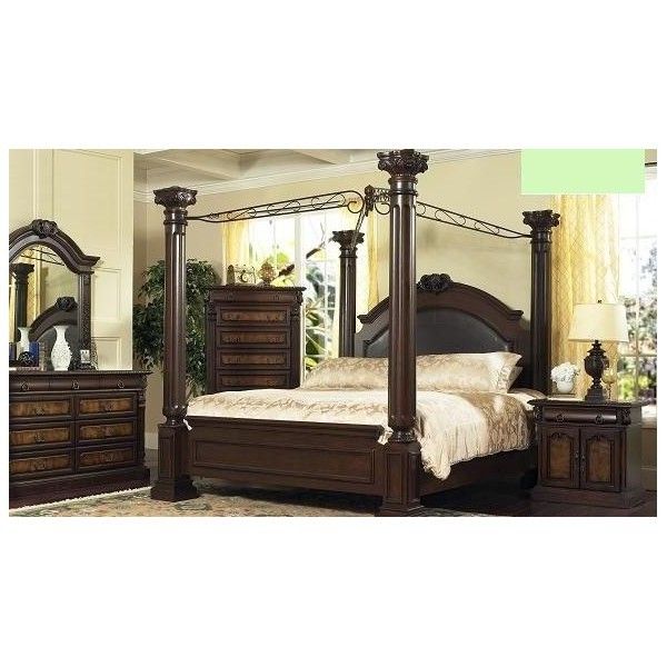 HUGE Elegant QUEEN Canopy Bedroom SET   HOUSTON ONLY  