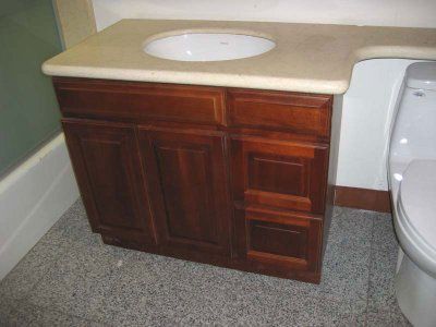 36 Traditional Cherry Bathroom Vanity Cabinet w/ R Dwr  