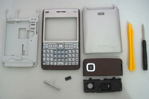 Bronze housing faceplate Case Nokia E61i Keypad+tools  