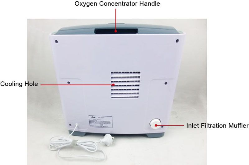 2012 NEW LCD 0L 5L OXYGEN GENERATOR CONCENTRATOR ADJUSTABLE OXYGEN 90% 