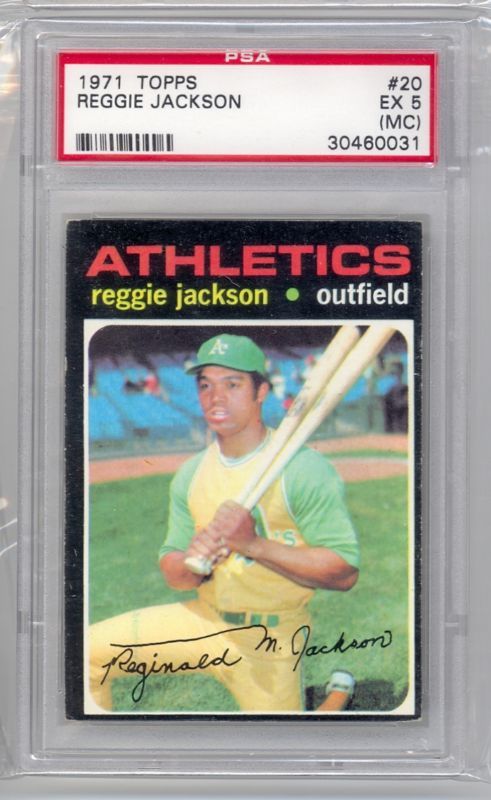 1971 Topps Reggie Jackson HOF (#20) PSA5 (MC) PSA  