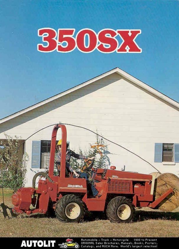 1990 Ditch Witch 350SX Tractor Brochure  