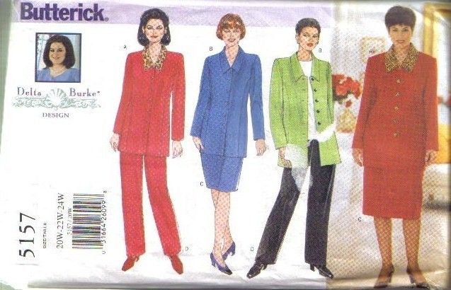   Pattern Misses Women Size 20 22 24 w/ Plus Size Full Figure  