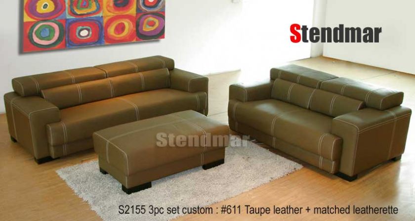 NEW EURO DESIGN LEATHER SECTIONAL SOFA CHAISE S2150  